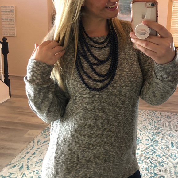 ❗️Last 1! MEDIUM Super soft marbled taupe top - Picture 3 of 5